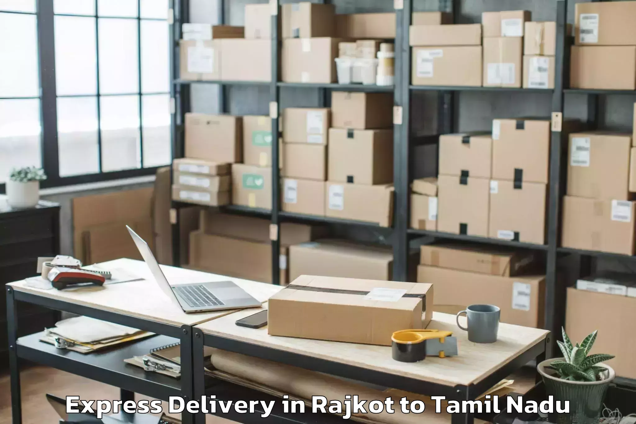 Top Rajkot to Taramangalam Express Delivery Available